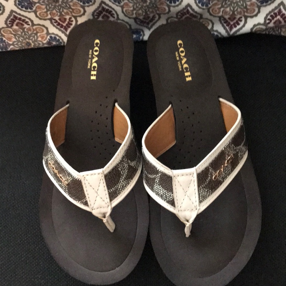 Coach brown sandals